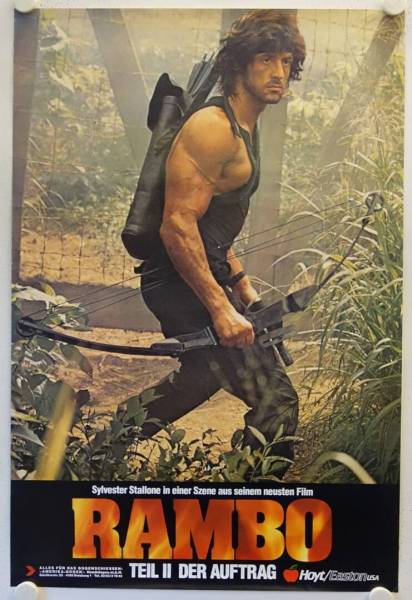 Rambo First Blood Part 2 original release german special movie poster